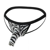 Men's Zebra Enhancing Pouch Brief Elephant Nose G-String